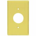 Cooper Wiring Eaton Wiring Devices Wallplate, 4-1/2 in L, 2-3/4 in W, 1 -Gang, Polycarbonate, Ivory, High-Gloss PJ7V